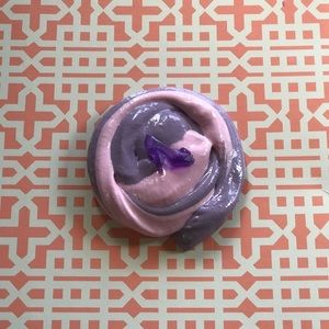 It is a pink butter slime mix with some glitter